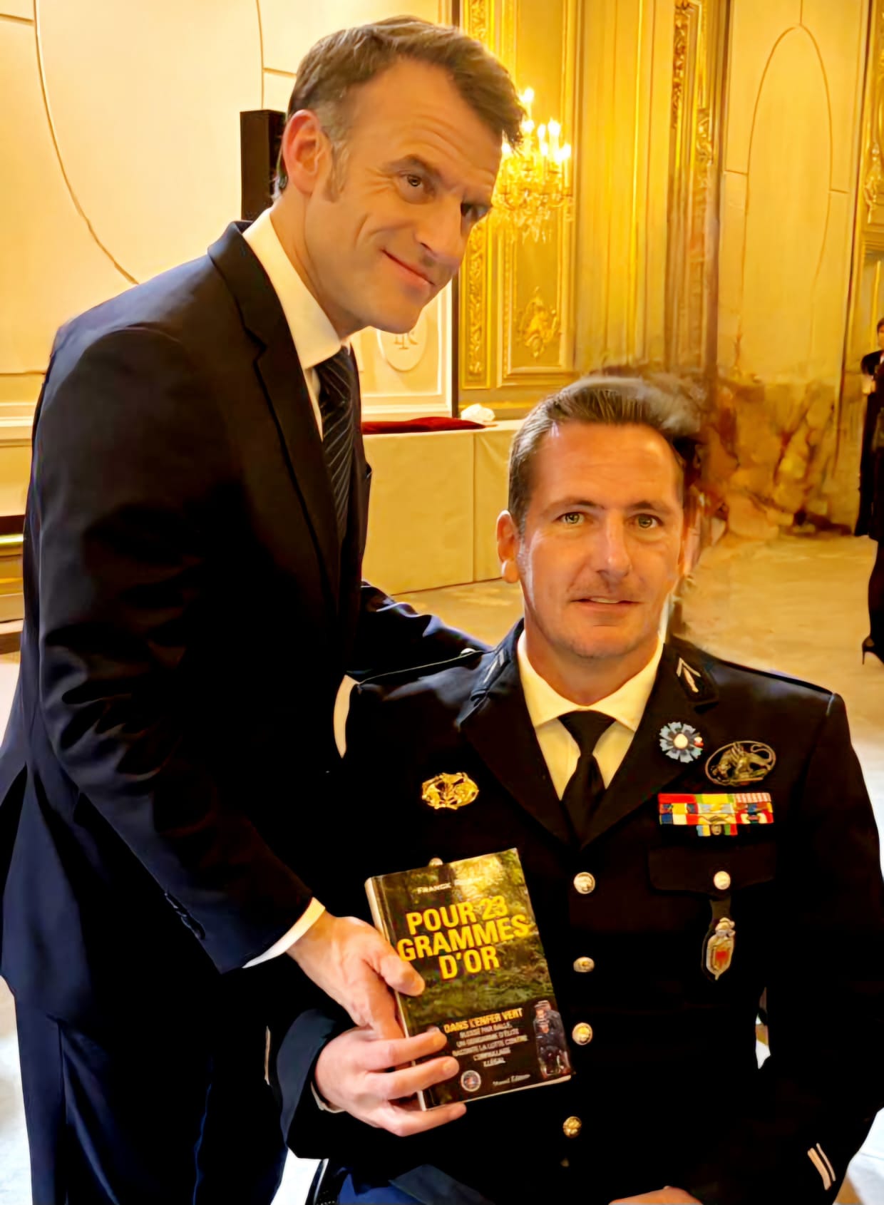 Franck Robin avec le Président de la République à l’Élysée